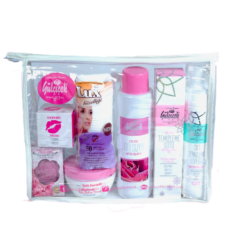 Gülçiçek 7 Parça Çantalı Gül Seti