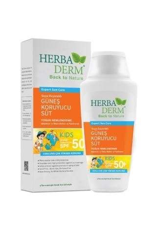 Herbaderm Güneş Koruyucu Süt Kids 50+ Faktör 150 ML