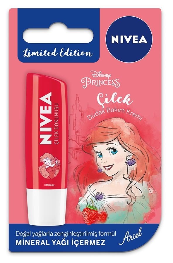 Nivea Disney Princess Çilek Dudak Bakım Kremi 4,8 GR