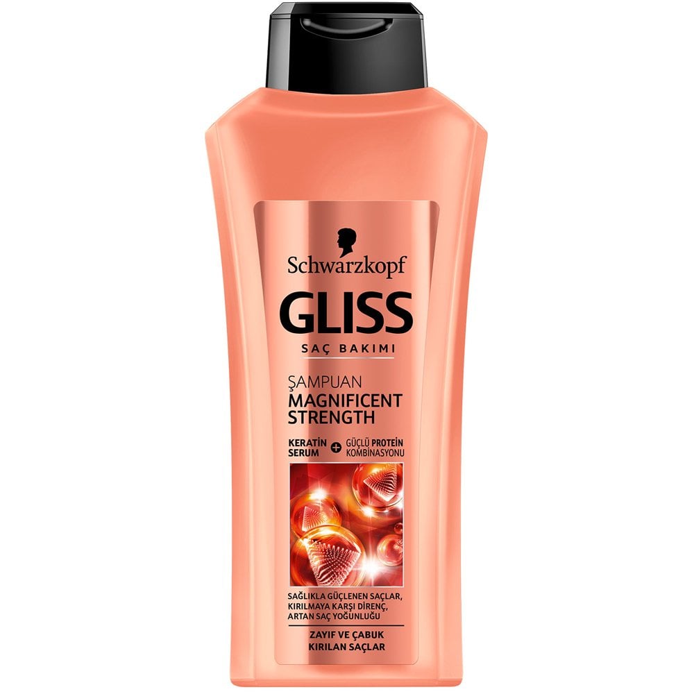 Gliss Magnificent Strength Zayıf ve Çabuk Kırılan Saçlar için Şampuan 525 ml