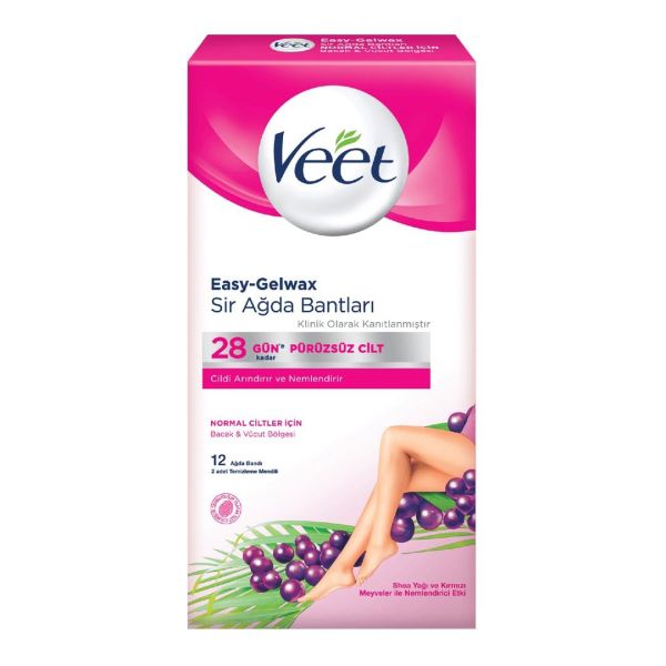 Veet Normal Ciltler Sir Ağda Bantları 12 Adet