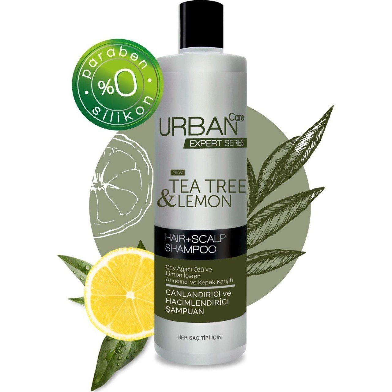 Urban Expert Tea Tree & Lemon Canlandırıcı ve Hacimlendirici Şampuan 350 ml