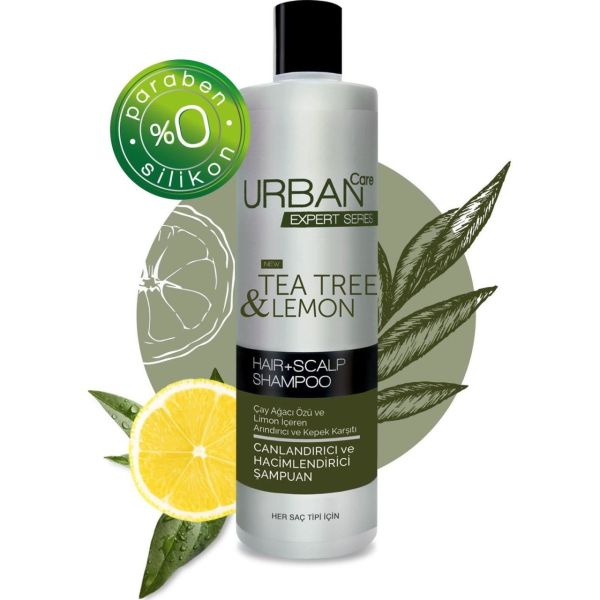 Urban Expert Tea Tree & Lemon Canlandırıcı ve Hacimlendirici Şampuan 350 ml