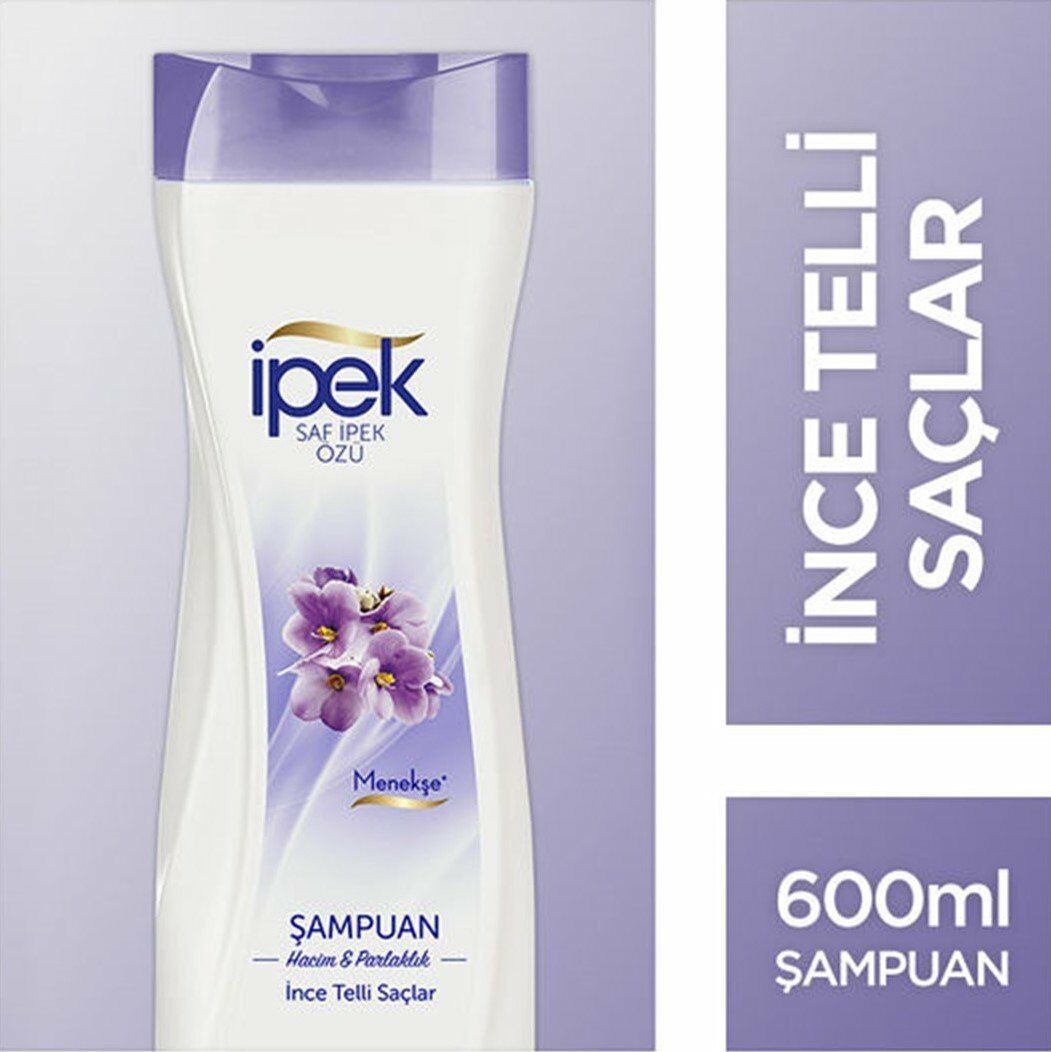 İpek Menekşe Özlü İnce Telli  Saçlar için Şampuan 600 ml
