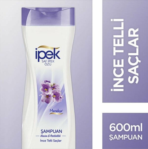 İpek Menekşe Özlü İnce Telli  Saçlar için Şampuan 600 ml