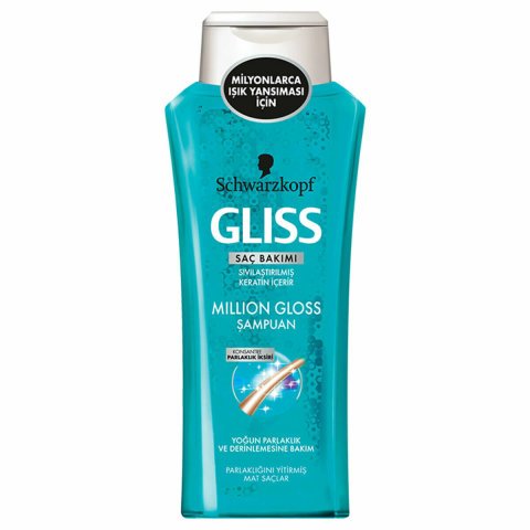 Gliss Millıon Gloss Parlaklığını Yitirmiş Saçlar için Şampuan 400 ml