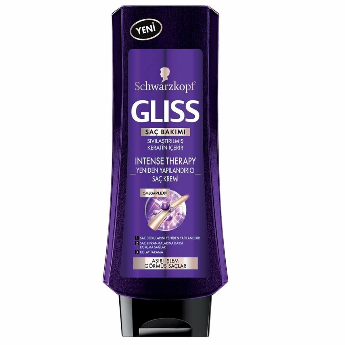 Gliss İntense Terapy Aşırı İşlem Görmüş Saçlariçin Saç Kremi 400 ml