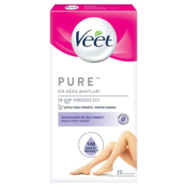 VEET PURE SİR AĞDA BANTLARI 20 LI