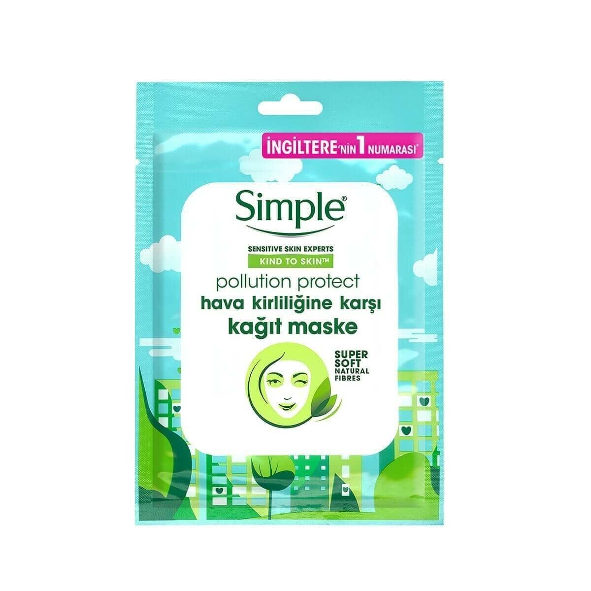 Simple Hava Kirliliğine Karşı Kağıt Maske