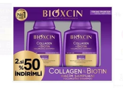 BİOXİN COLLAGEN VE BIOTIN ŞAMPUAN 2 Lİ