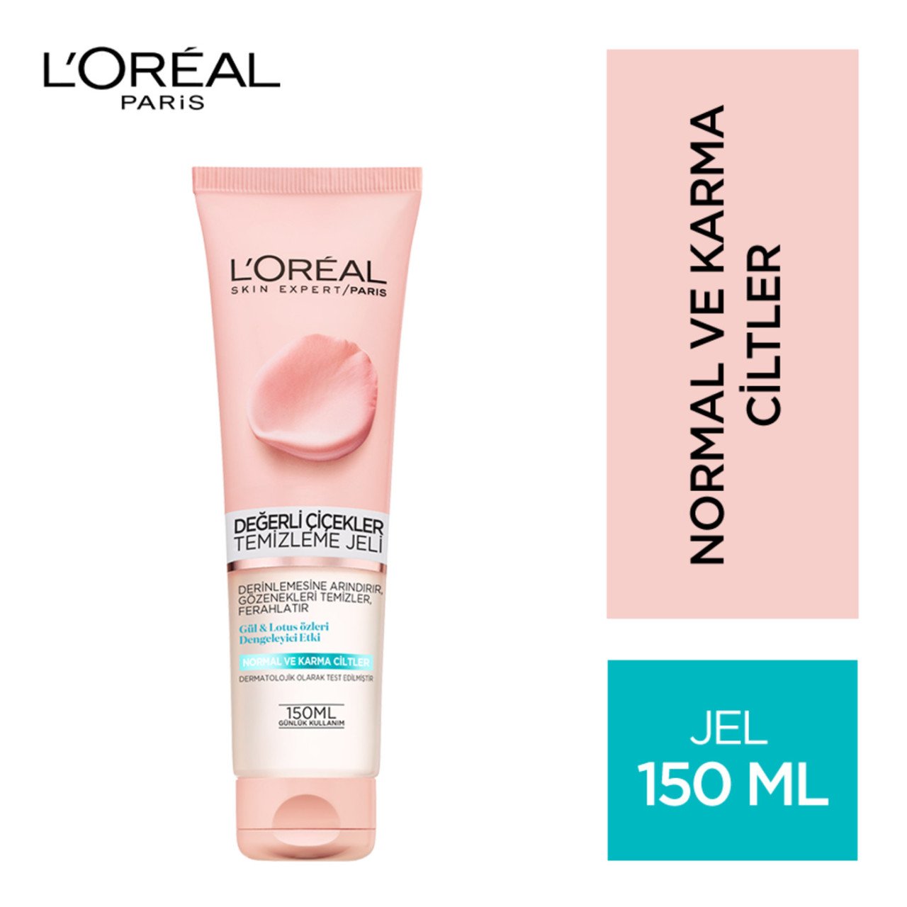 L'oreal Paris Değerli Çiçekler Normal Ve Karma Ciltler Temizleme Jeli 150 ML