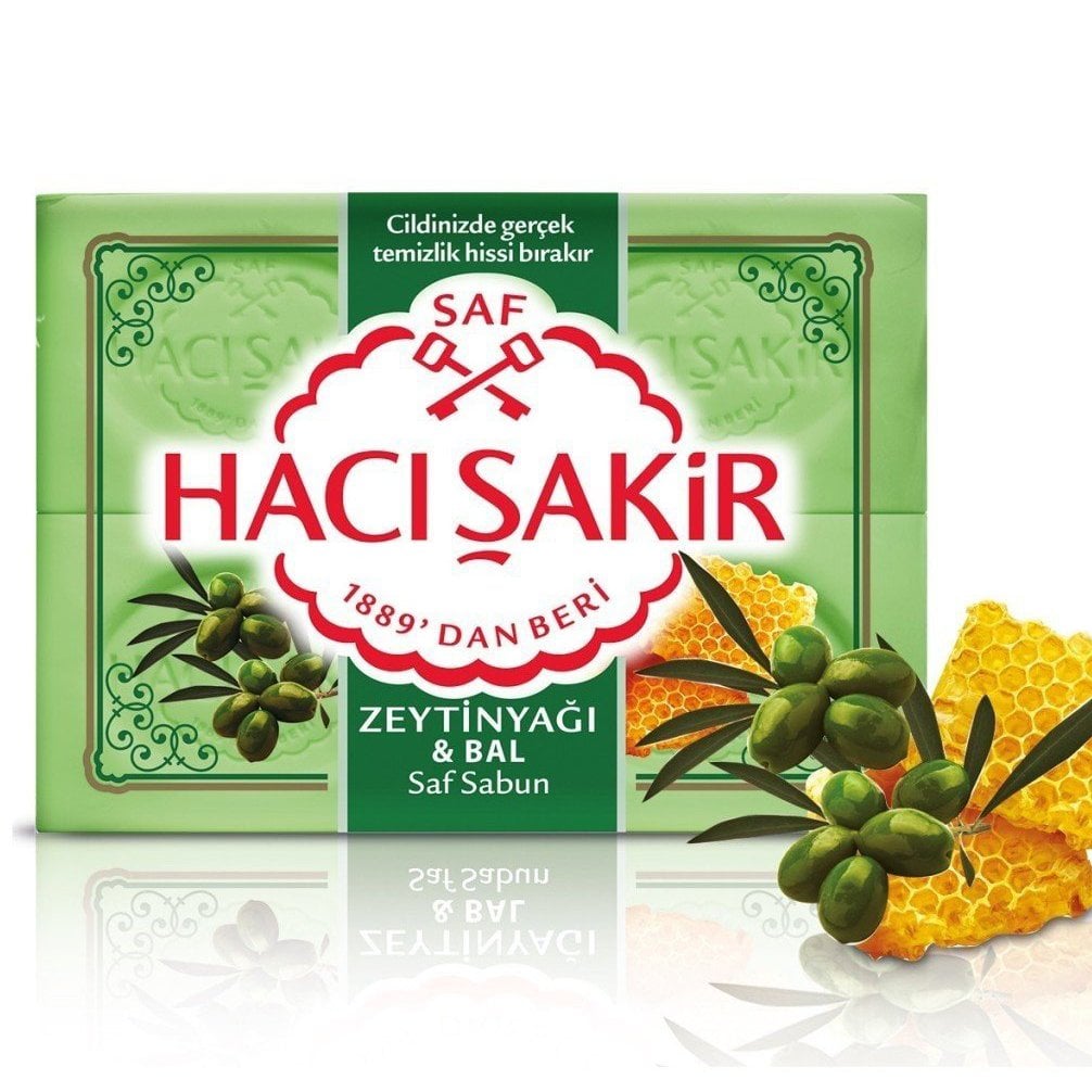 Hacı Şakir Zeytinyağı & Bal Kalıp Sabun 4x150g