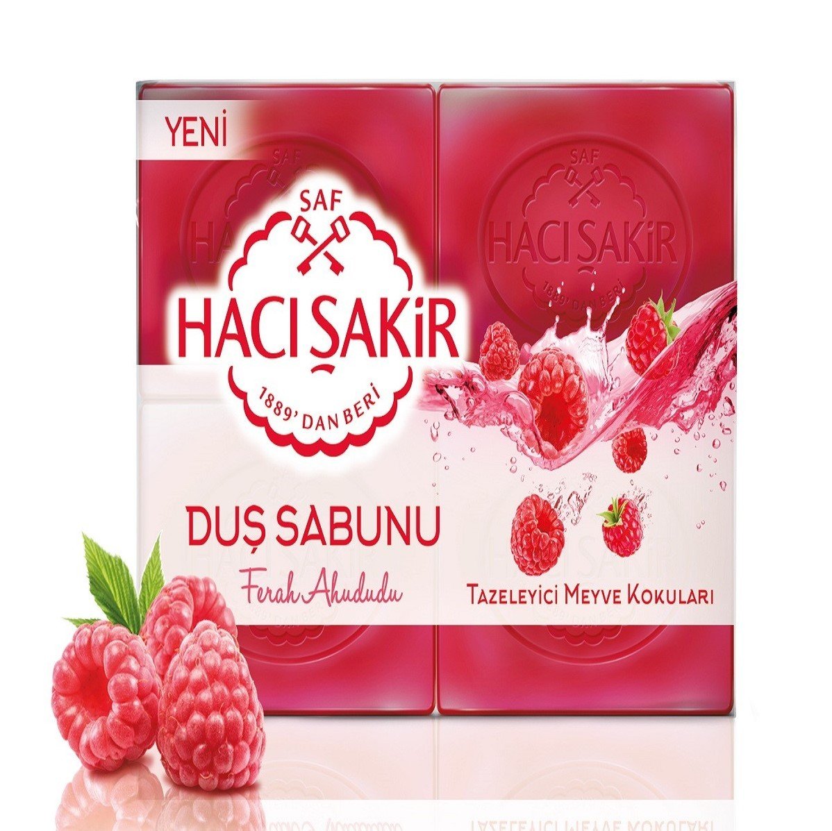 Hacı Şakir Ahududu  Kalıp Sabun 4x150g