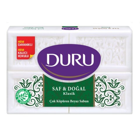 Duru Saf ve Doğal Klasik Kalıp Sabun 4x150gr=600