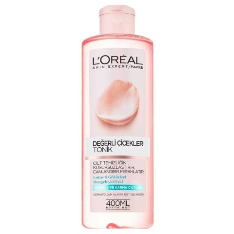 L'oreal Paris Değerli Çiçekler Normal Ve Karma Ciltler İçin Tonik 400 ML