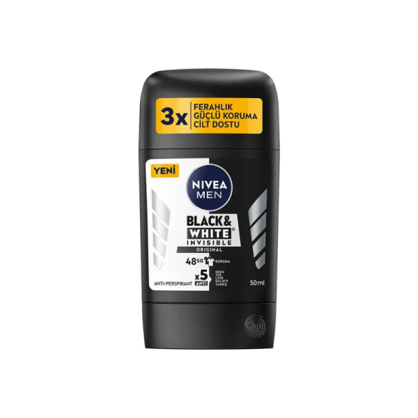 NİVEA BLCAK WHİTE INVISIBLE ORJINAL STİCK 50 ML