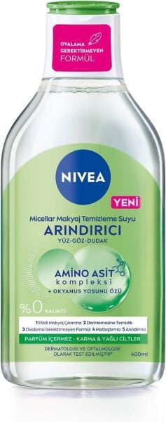 NİVEA YÜZ BAKIM  MAKYAJ TEMİZLEME SUYU 400 ML