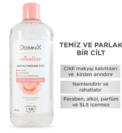 Derminix Micellar Makyaj Temizleme Suyu 400 ml