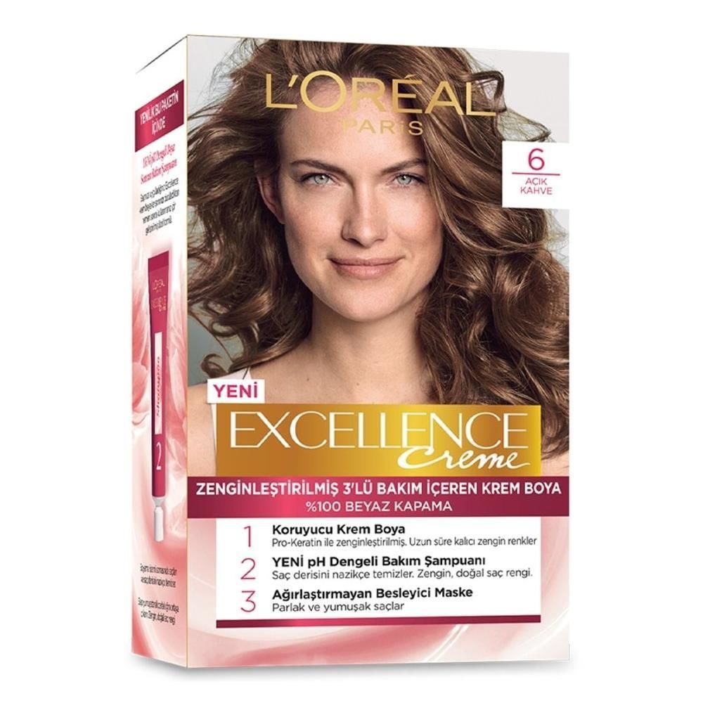 Excellence Creme Boya 6 Açık Kahve
