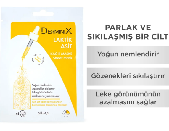 Derminix Laktik Asit Kağıt Maske