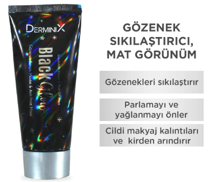 Derminix Black Glow Soyulabilir Maske 100 ml