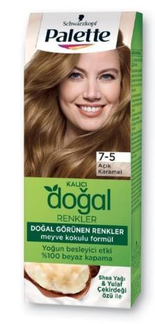 PALETTE DOĞAL RENKLER SAÇ BOYASI 7-5 AÇIK KARAMEL