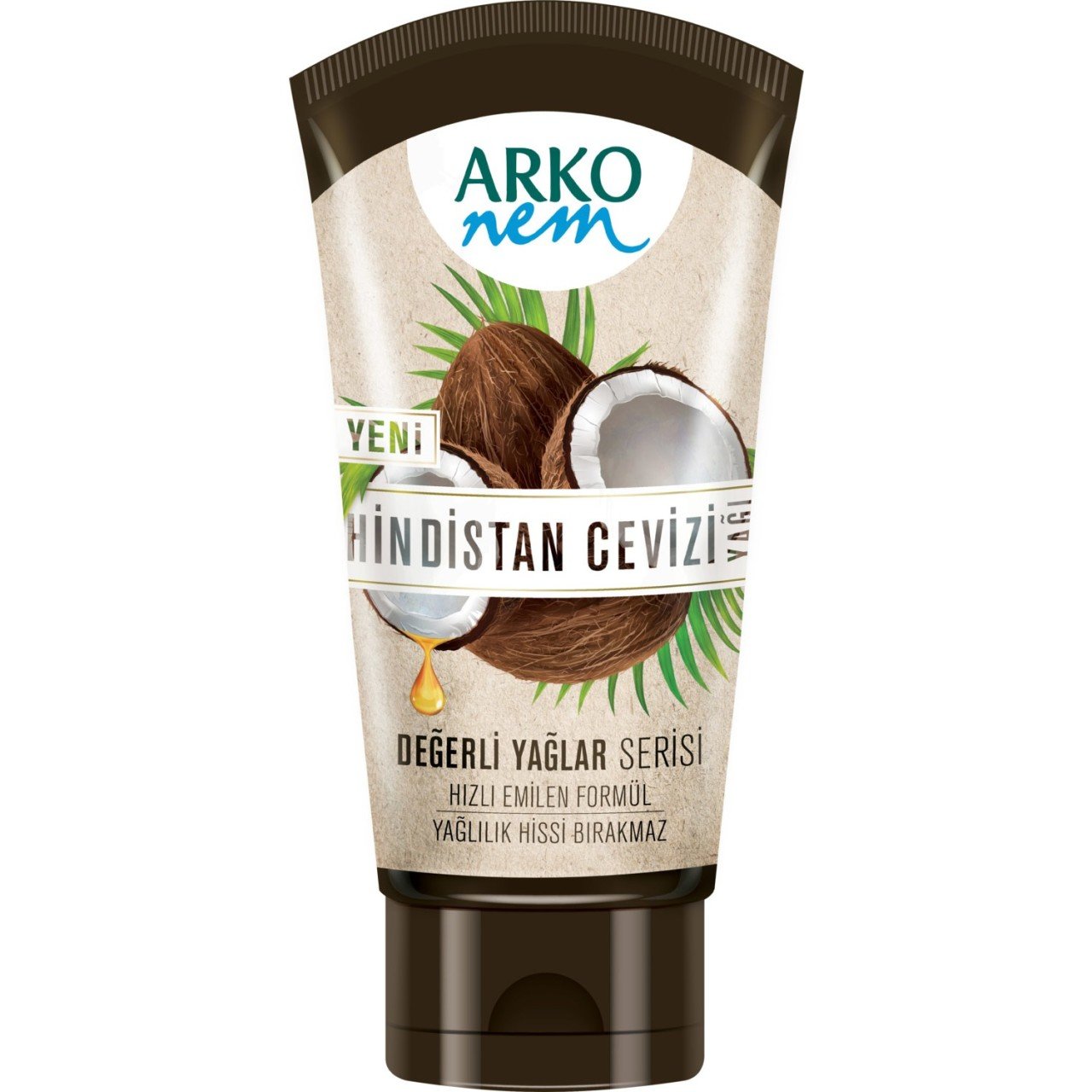 Arko Nem Değerli Yağlar Serisi Hindistan Cevizi Yağı Krem 60 ML
