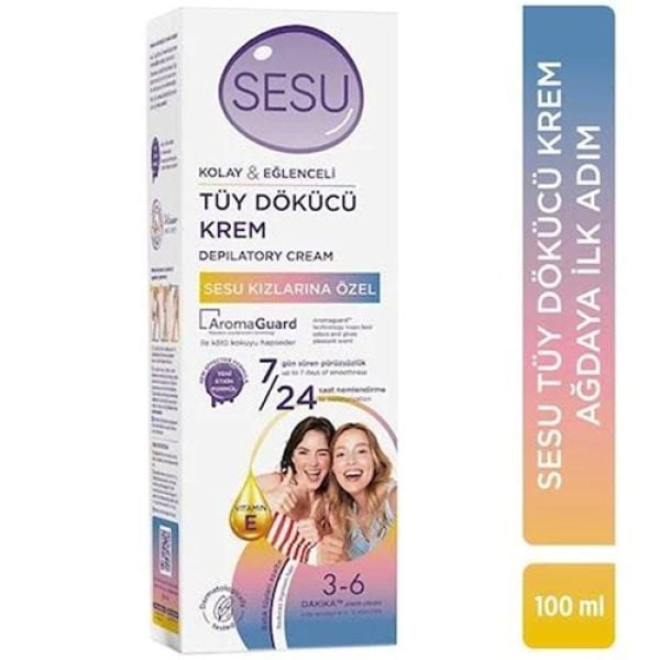 Sesu Kızlarına Özel Tüy Dökücü Krem 100 ml