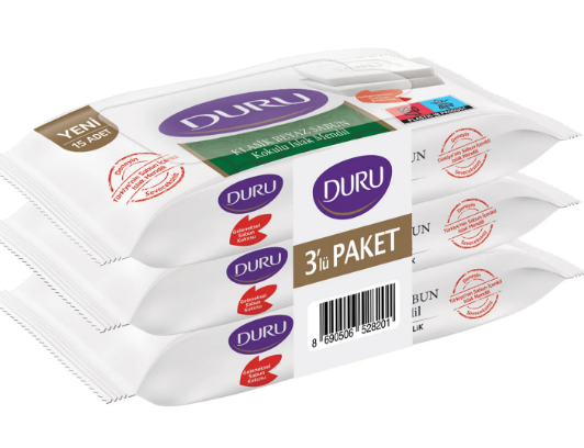 Duru Klasik Beyaz Sabun Kokulu Islak Mendil 3'lü Paket