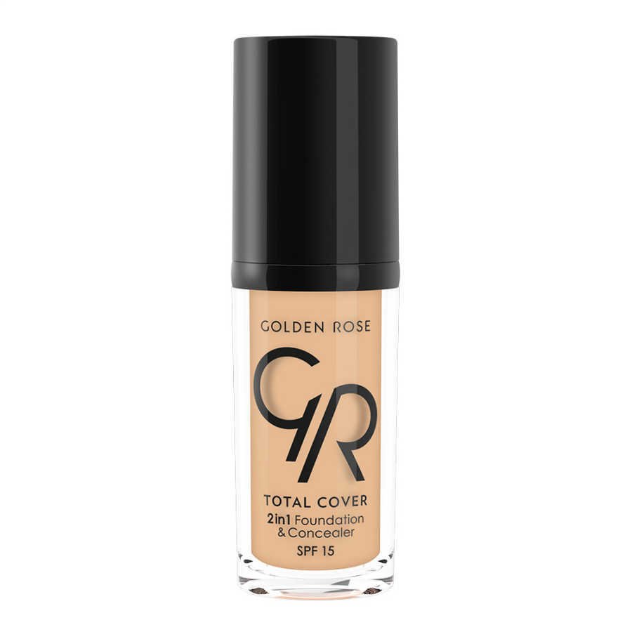 Golden Rose Total Cover 2in1 Foundation & Concealar  - 2'si  1 Arada Fondöten Ve Kapatıcı