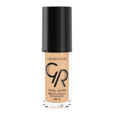 Golden Rose Total Cover 2in1 Foundation & Concealar  - 2'si  1 Arada Fondöten Ve Kapatıcı