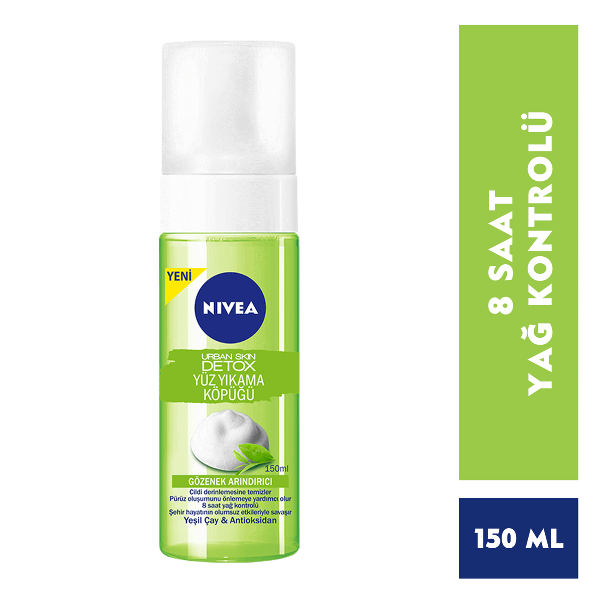 Nivea Detox Yüz Yıkama Köpüğü 150 ML