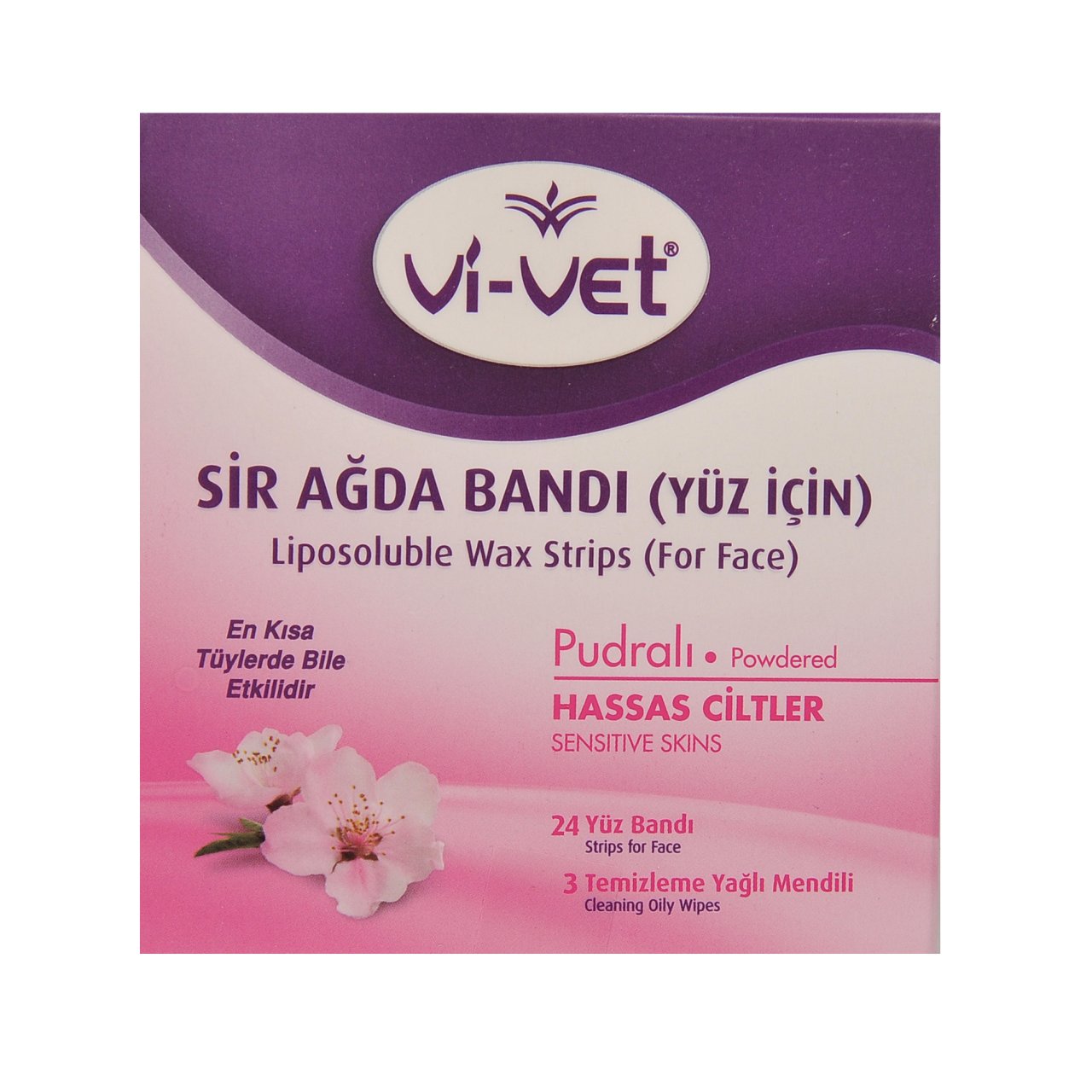 Vi-vet Sir Ağda Bant (Yüz İçin )  24' lü  Set (Pudralı)