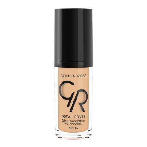 Golden Rose Total Cover 2in1 Foundation & Concealar  - 2'si  1 Arada Fondöten Ve Kapatıcı