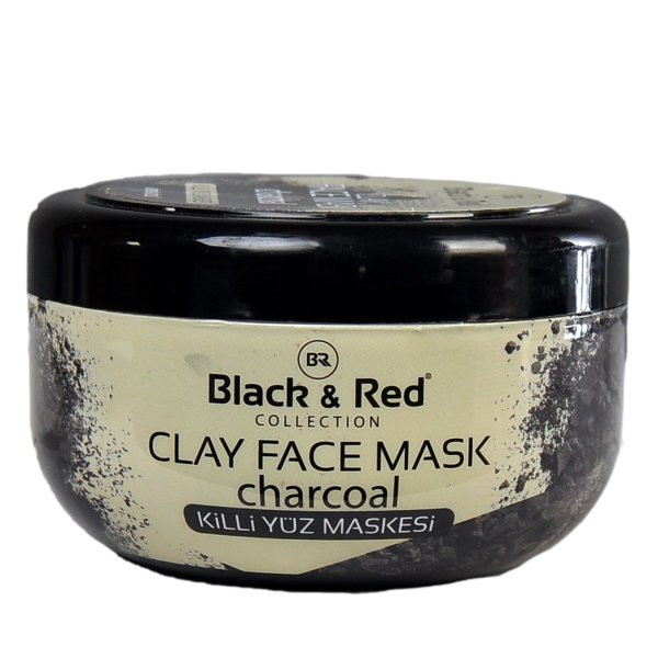 Black & Red Charcoal Kömürlü Killi Yüz Maskesi 400 GR