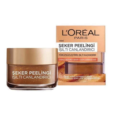 L'oreal Paris Işıltı Canlandırıcı Şeker Peeling 50 ML