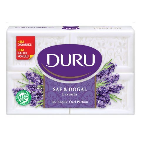 Duru Saf ve Doğal Lavanta  Kalıp Sabun 4x150gr=600