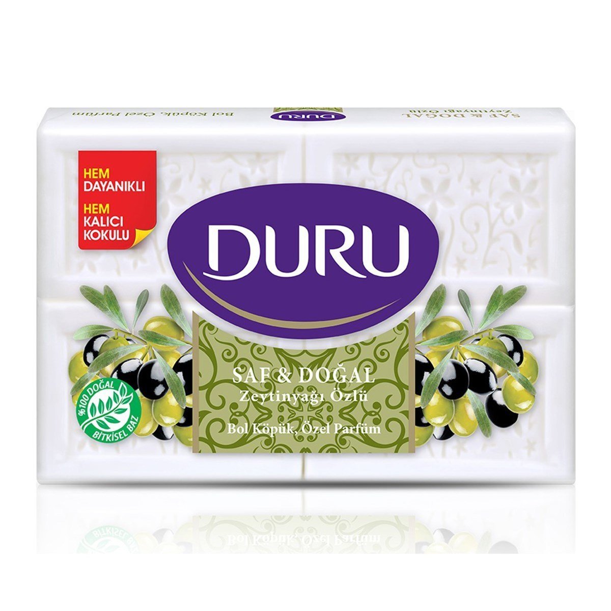 Duru Saf &  Doğal Zeytinyağı Özlü Kalıp Sabun 4x150 gr