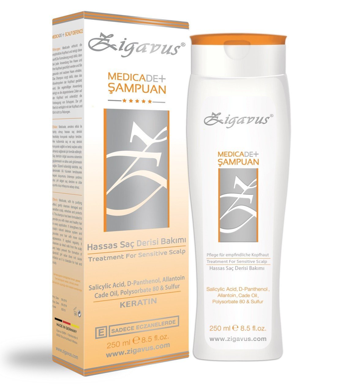 Zigavus Medıcade Şampuan 250 ml