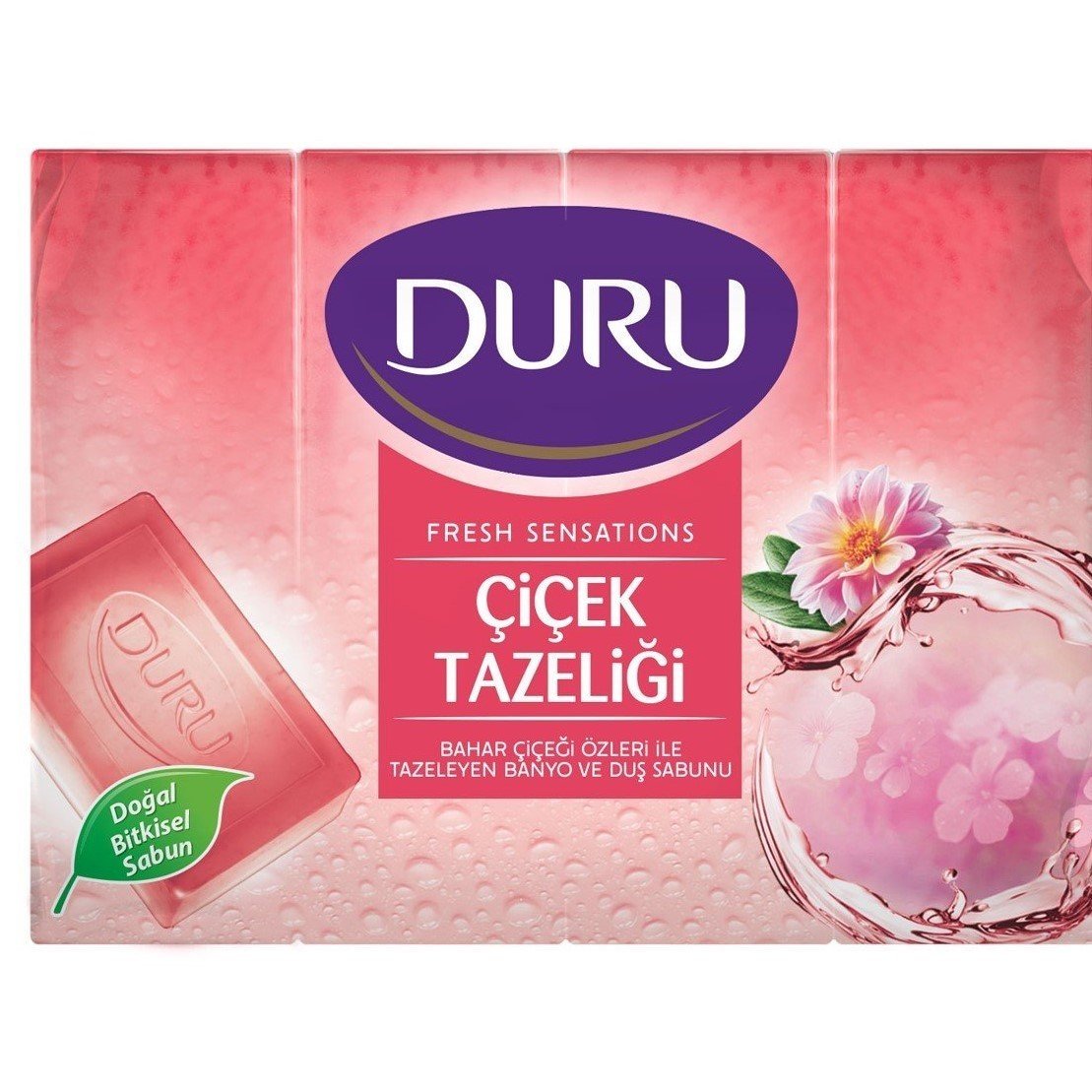 Duru Çiçek Tazeliği Kalıp Sabun 4x150 600g