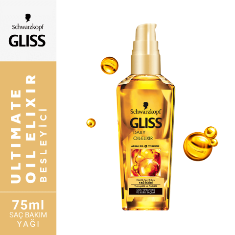 Gliss Daıly Oıl Argan Yağlı İksir 75 ml
