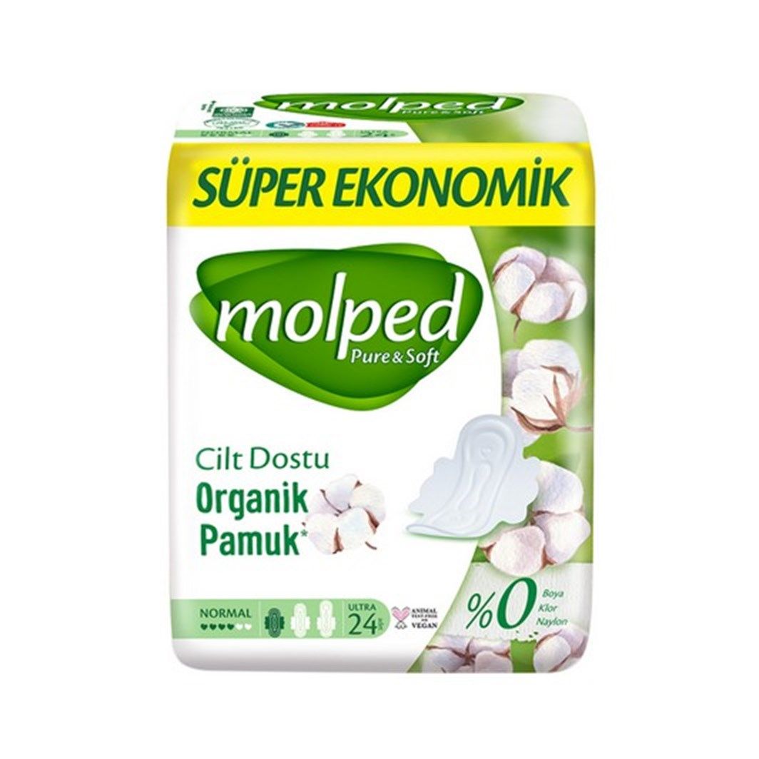 Molped Pyre Soft Organik Pamuk Ped 24 lü