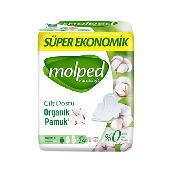 Molped Pyre Soft Organik Pamuk Ped 24 lü