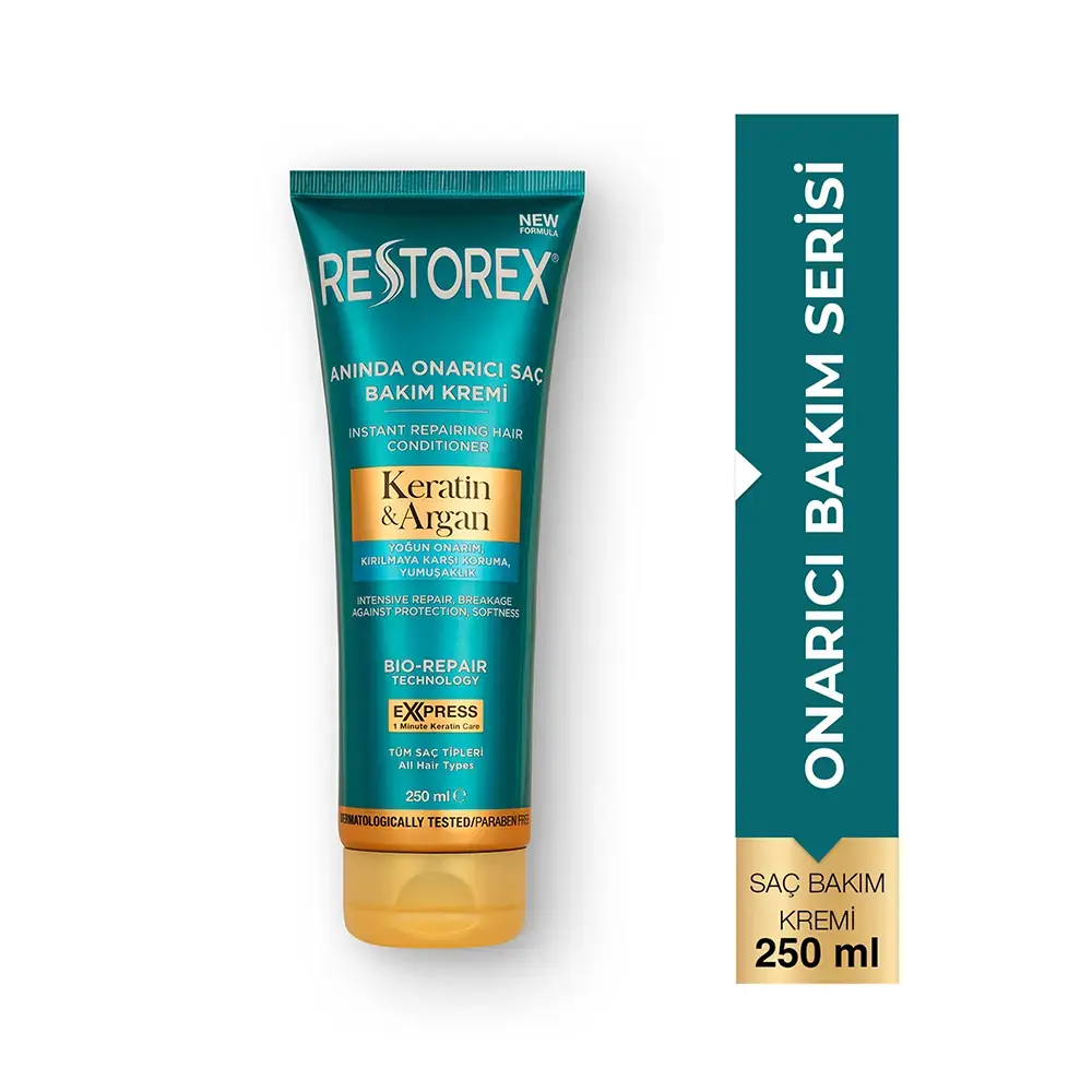 RESTOREX KERATİN VE ARGAN ANINDA ONARICI SAÇ BAKIM KREEMİ 250 ML