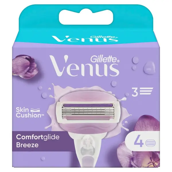 Gillette Venüs Breeze 4'lü Yedek 3'lü Tıraş Bıçağı