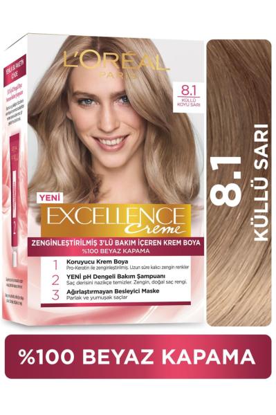 Excellence Creme Boya 8.1 Küllü Sarı