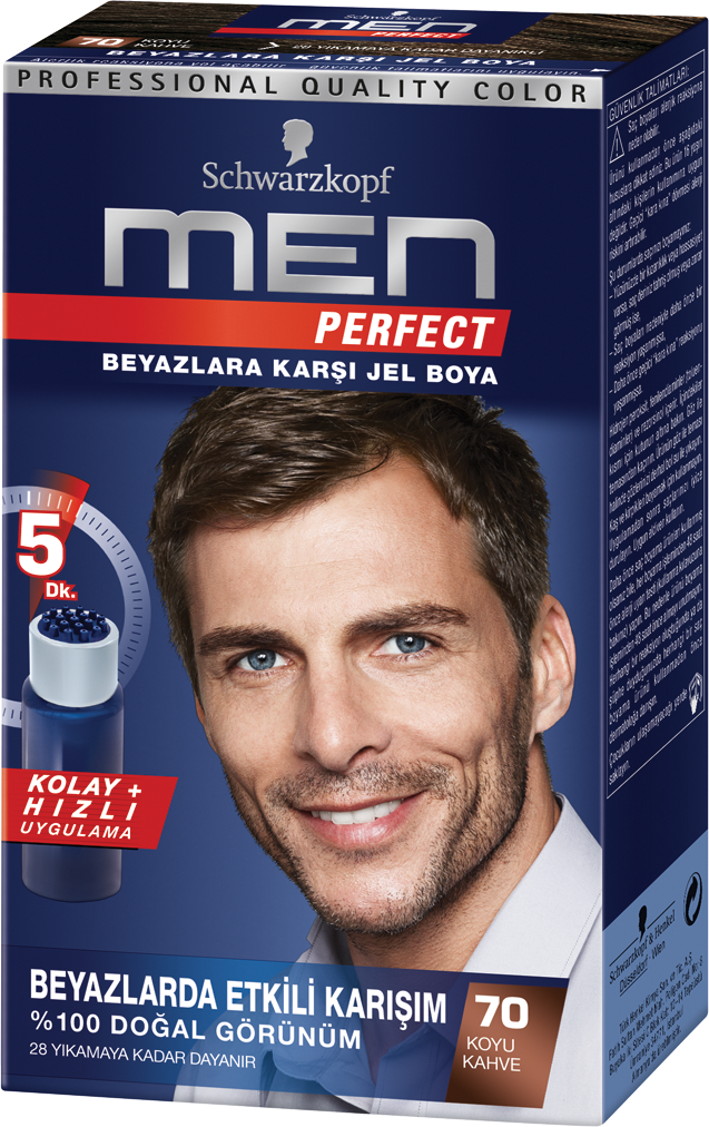Men Perfect Saç Boyası 70 Koyu Kahve