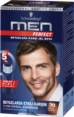 Men Perfect Saç Boyası 70 Koyu Kahve