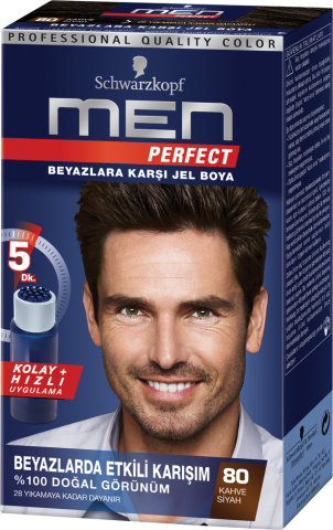 Men Perfect Saç Boyası 80 Kahve Siyah