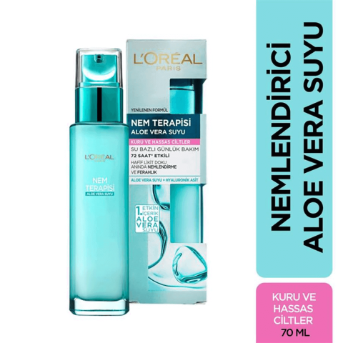 L'oreal Paris Nem Terapisi Aloe Vera Suyu ( Kuru Ve Hassas Ciltler) 70 ML
